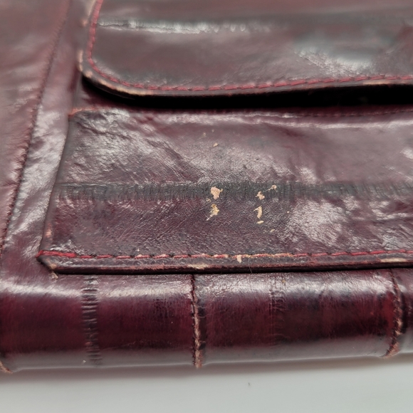 VINTAGE | genuine eelskin fold wallet - Picture 3 of 14